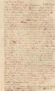 Letter from Gen. John Thomas to Hannah Thomas, 9 March 1776