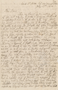 Letter from George A. Thayer to Lorin Low Dame, 17 July 1864
