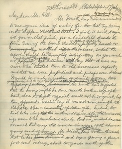 Letter from Benjamin Smith Lyman to Frank A. Hill