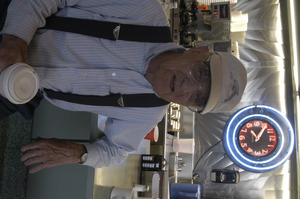 Whately Diner: older man seated at the counter