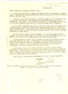 Memorandum from Lillian Lustig to Independent Citizens' Committee of the Arts, Sciences, and Professions Literary Division Executive Board
