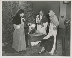 Performers in Christmas pageant