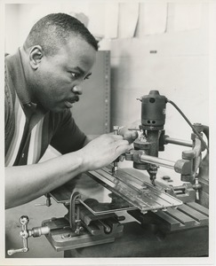 Isaac Williams using pantograph machine