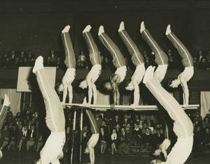 Handstands in front of an audience