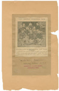 World's Very First Basketball Team, Waterbury American article, 1913