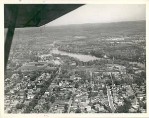 An airplane view of Springfield College, 1946