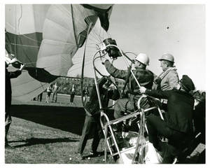 Hot Air Balloon tipping over (1969)