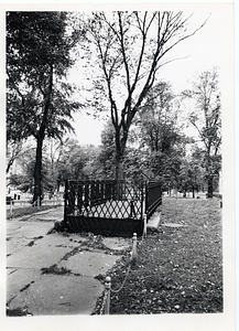 Small enclosed area in Boston Common