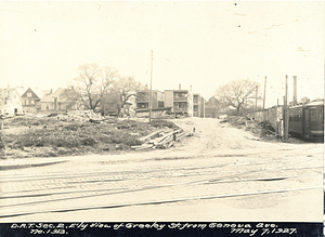 Easterly view of Greeley Street from Geneva Avenue