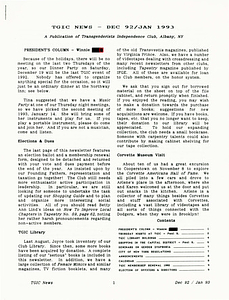 TGIC News (December 1992-January 1993)