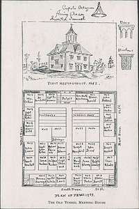 First Congregational Church, 1682. Old Tunnel Meeting House.