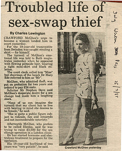 Troubled Life of Sex-Swap Thief