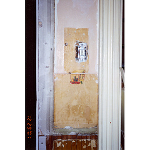 Fresco in wall
