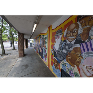 Harriet Tubman House The Honor Roll Mural on Massachusetts Avenue, detail of center left