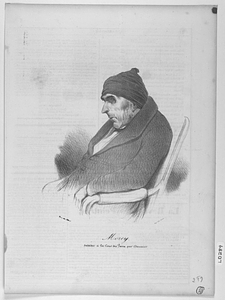 Morey. dessiné à la Cour des Pairs, par Daumier.