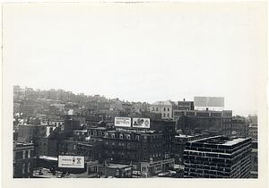 Cambridge Street and Beacon Hill seen from atop the First Harrison Gray Otis House roof, distant view