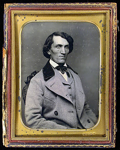 Half-length portrait of an unidentified seated adult male