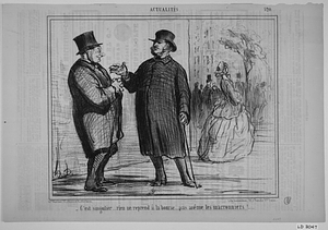 - C'est singulier.... rien ne reprend à la bourse.... pas même les marronniers! .....