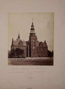 Collection of 9 albumen photographic prints of Copenhagen and Hillerød by Budtz Müller & Co