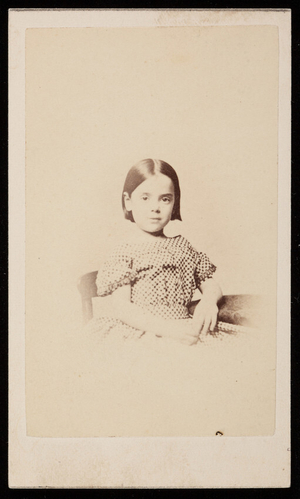 Studio portrait of Amelia Tobey, Boston, Mass., undated
