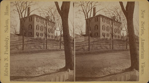 Stereograph of the Old Derby Academy, 34 Main Street, Hingham, Mass., undated