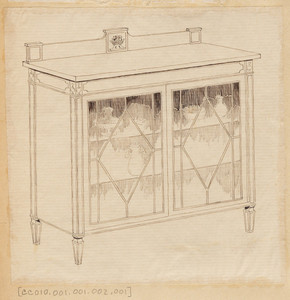 Cabinet with glass doors