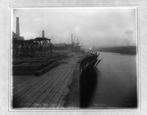 Wharf at E. Cambridge Power Station, looking westerly