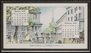 Calendar for the London Harness Company, 60 Franklin Street, Boston, Mass., 1946