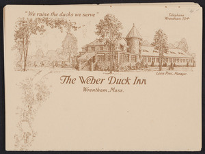 Letterheads for The Weber Duck Inn, Wrentham, Mass., undated