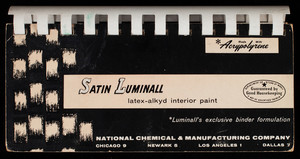 Satin Luminall latex-alkyd interior paint, National Chemical & Manufacturing Company, Chicago, Illinois