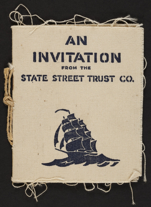 Invitation from the State Street Trust Co., State and Congress Streets, Boston, Mass., undated
