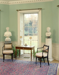 Drawing Room showing long window, Codman House, Lincoln, Mass.