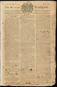 The Boston Evening-Post, 21 May 1770