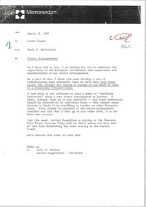 Memorandum from Mark H. McCormack to Linda Cooper