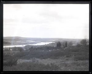 Stephen P. Hale, the Newbury Hermit: view from Old Town Hill over Parker River and the wetlands of the Great Marsh