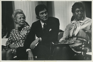 Fred Hofheinz, Helvi Sipila and Barbara Jordan