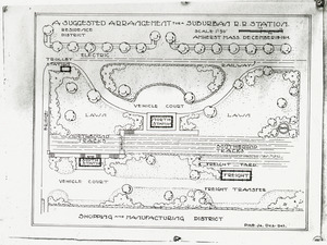 A suggested arrangement for a suburban R.R. station