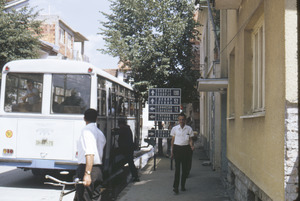 Traffic signs in town