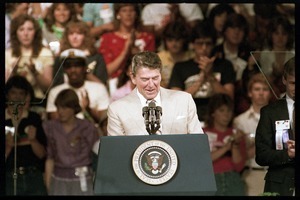 Ronald Reagan speaking at the National Association of Student Councils