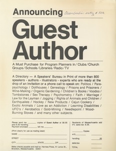 Announcing guest author