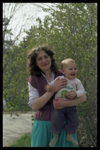 Woman and infant, Montague Farm commune