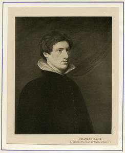 Print of Charles Lamb after a portrait by William Hazlitt