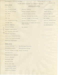 List of recipients of review copies of United Nations petition