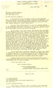 Correspondence between Marcus Garvey and William Pickens