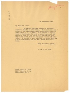 Letter from W. E. B. Du Bois to James Cobb