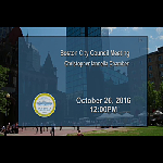 City Council meeting recording, October 26, 2016