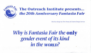 The Outreach Institute Presents...the 20th Anniversary Fantasia Fair