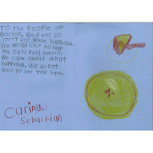 Letter from a Murphy Elementary School student (Richmond, California)