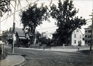 Boston Street and Cedar, west corner