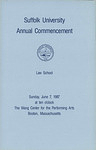 1987 Suffolk University commencement program, Law School